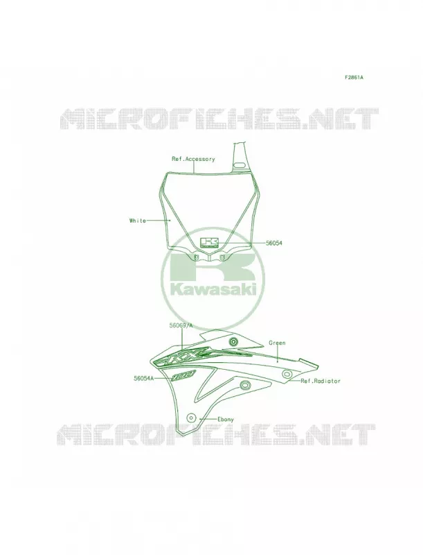 DecalsFFF Kawasaki MOTOS 100 2015 KX100  KX100FFF