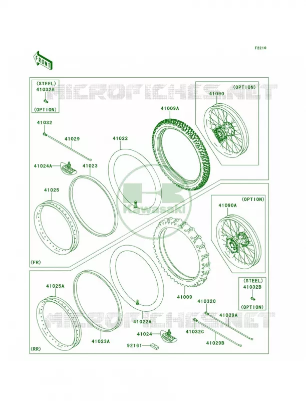 WheelsTires Kawasaki MOTOS 450 2014 KX450F  KX450FEF