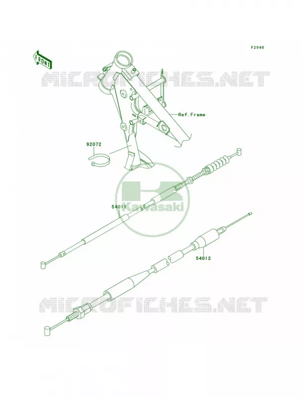 Cables Kawasaki MOTOS 65 2014 KX65   KX65AEF