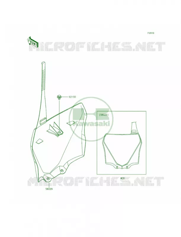 Accessory Kawasaki MOTOS 100 2014 KX100  KX100FEF