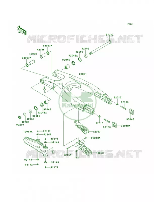 Swingarm Kawasaki MOTOS 250 2013 KX250F  KX250ZDF