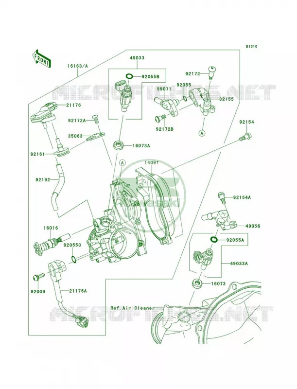 Throttle Kawasaki MOTOS 250 2013 KX250F  KX250ZDF