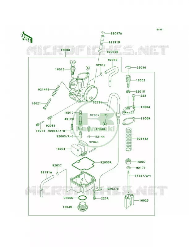 Carburetor Kawasaki MOTOS 100 2013 KX100  KX100DDF
