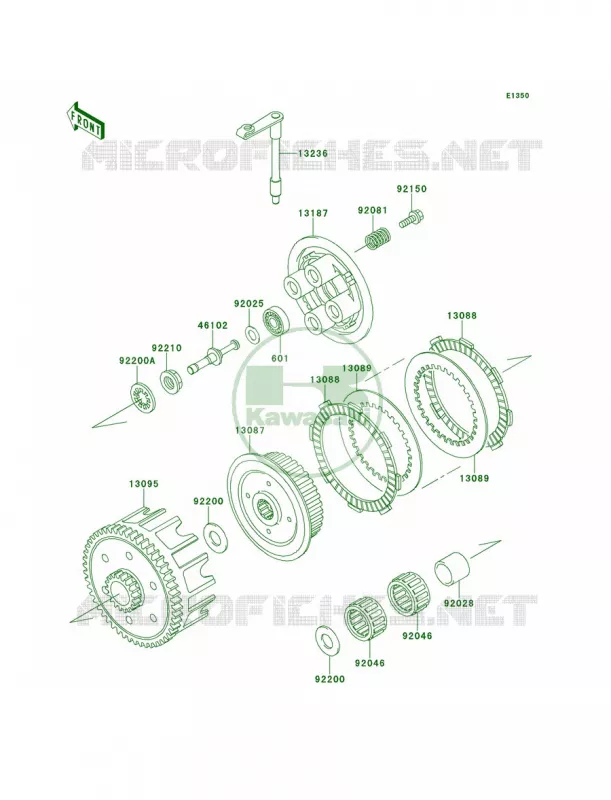 Clutch Kawasaki MOTOS 85 2013 KX85  KX85ADF