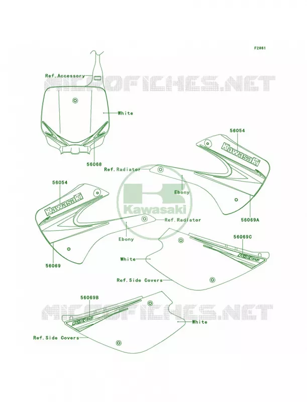 DecalsAAF Kawasaki MOTOS 85 2013 KX85  KX85ADF