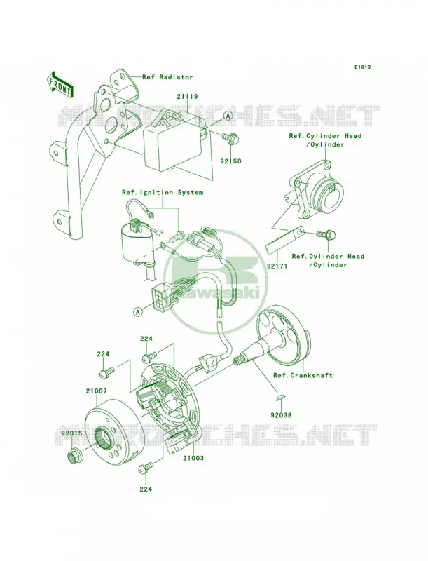 Generator Kawasaki MOTOS 85 2013 KX85  KX85ADF