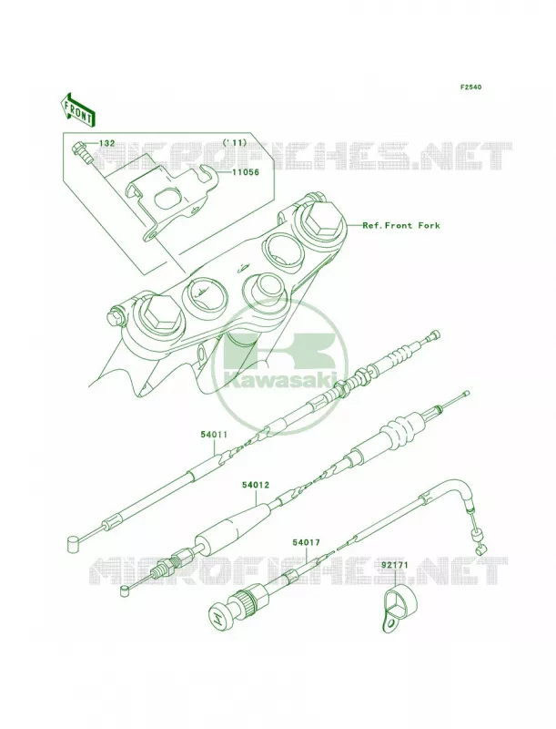 Cables Kawasaki MOTOS 140 2009 KLX140  KLX140A9F