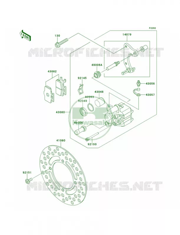 Front Brake Kawasaki MOTOS 65 2013 KX65   KX65ADF