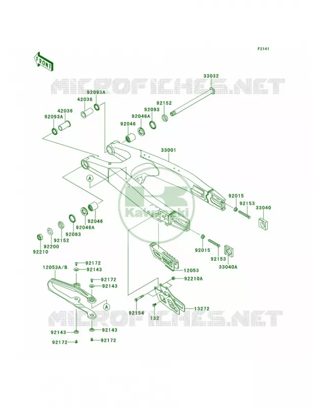 Swingarm Kawasaki MOTOS 450 2012 KX450F  KX450FCF