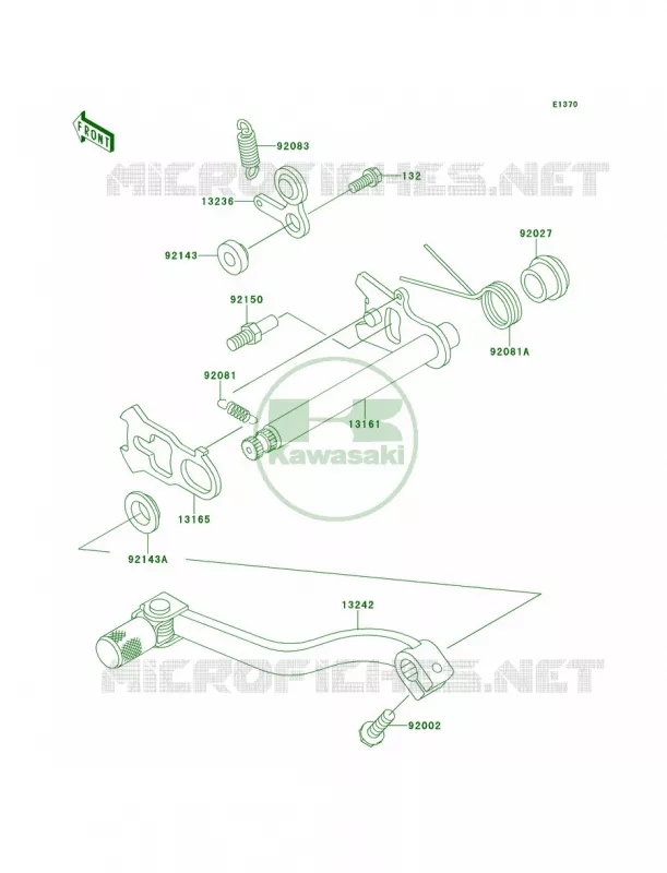 Gear Change Mechanism Kawasaki MOTOS 100 2012 KX100  KX100DCF