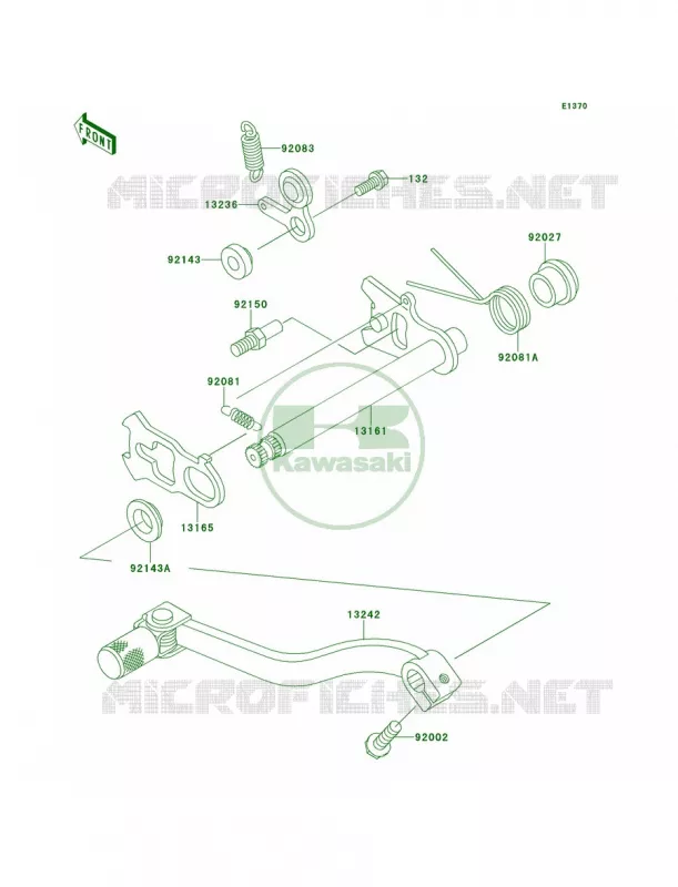 Gear Change Mechanism Kawasaki MOTOS 85 2012 KX85  KX85ACF