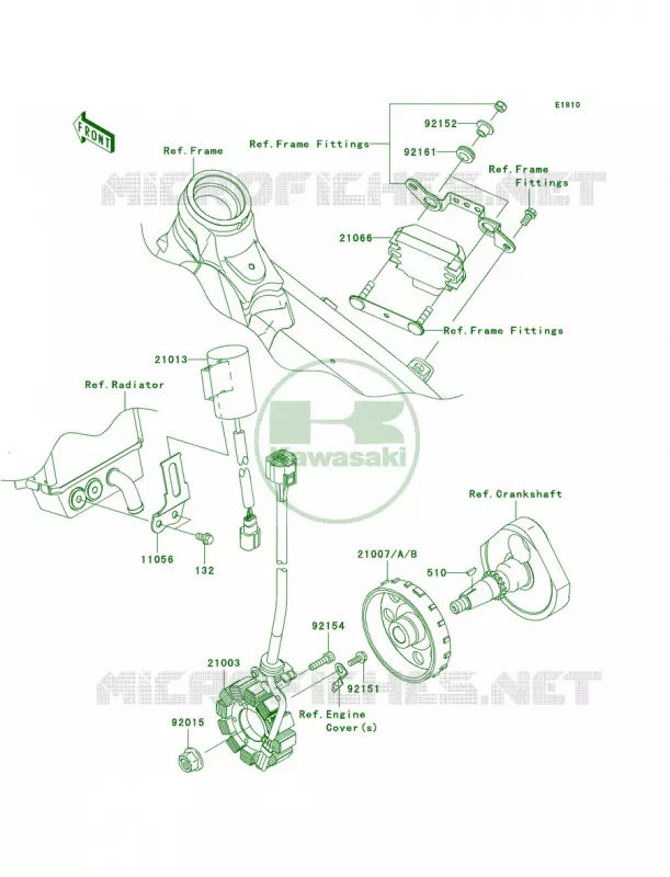 Generator Kawasaki MOTOS 250 2011 KX250F  KX250YBF