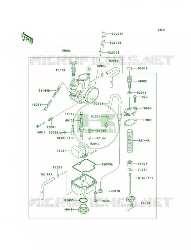 Carburetor Kawasaki MOTOS 100 2011 KX100  KX100DBF