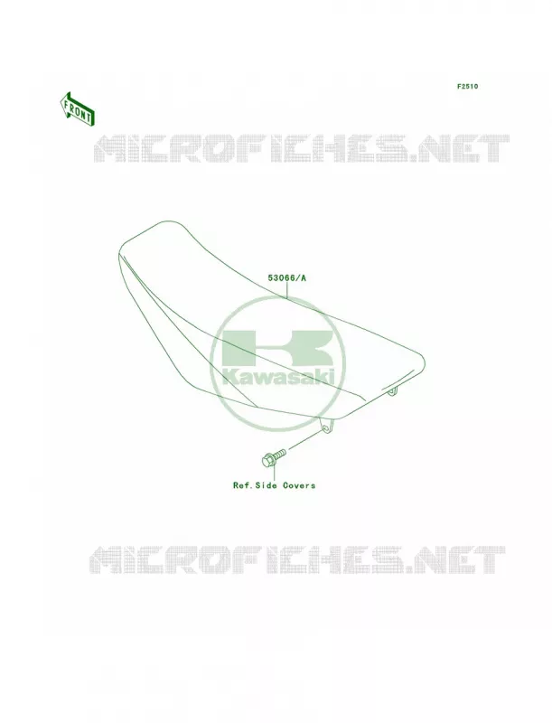 Seat Kawasaki MOTOS 85 2010 KX85  KX85AAF