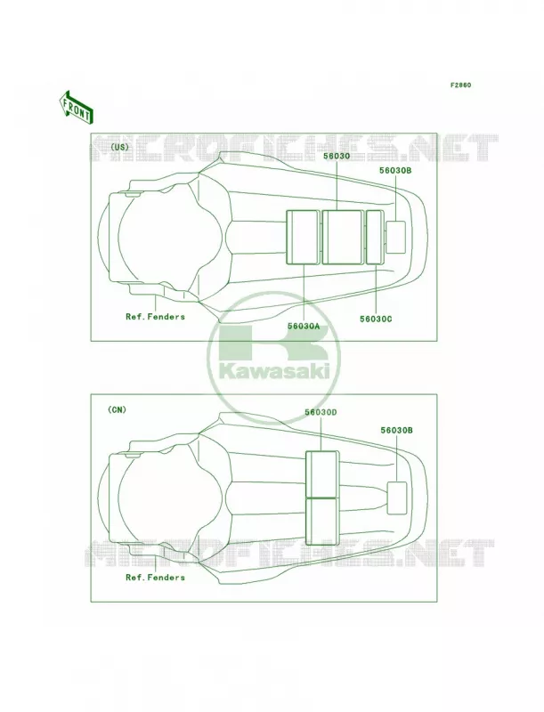 LabelsD6FD7F Kawasaki MOTOS 100 2009 KX100  KX100D9F