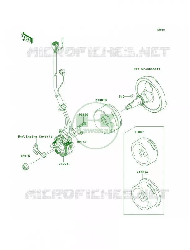 Generator Kawasaki MOTOS 250 2009 KX250F  KX250W9F
