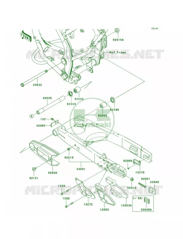 Swingarm Kawasaki MOTOS 140 2009 KLX140L  KLX140B9F