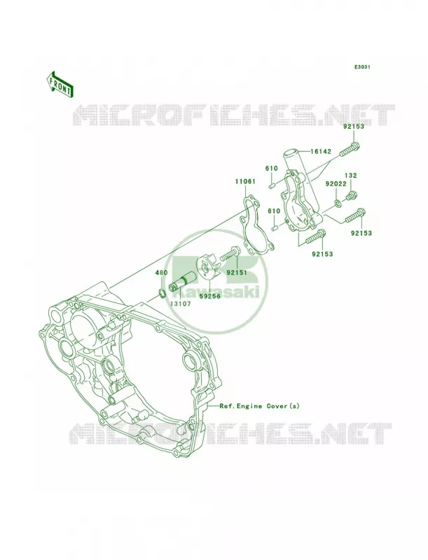 Water Pump Kawasaki MOTOS 450 2009 KX450F  KX450E9F