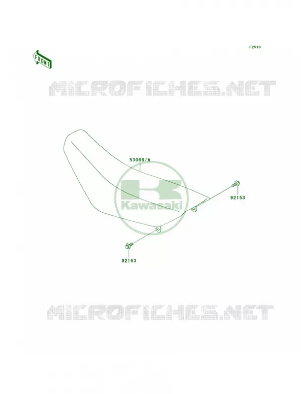Seat Kawasaki MOTOS 65 2008 KX65   KX65A8F