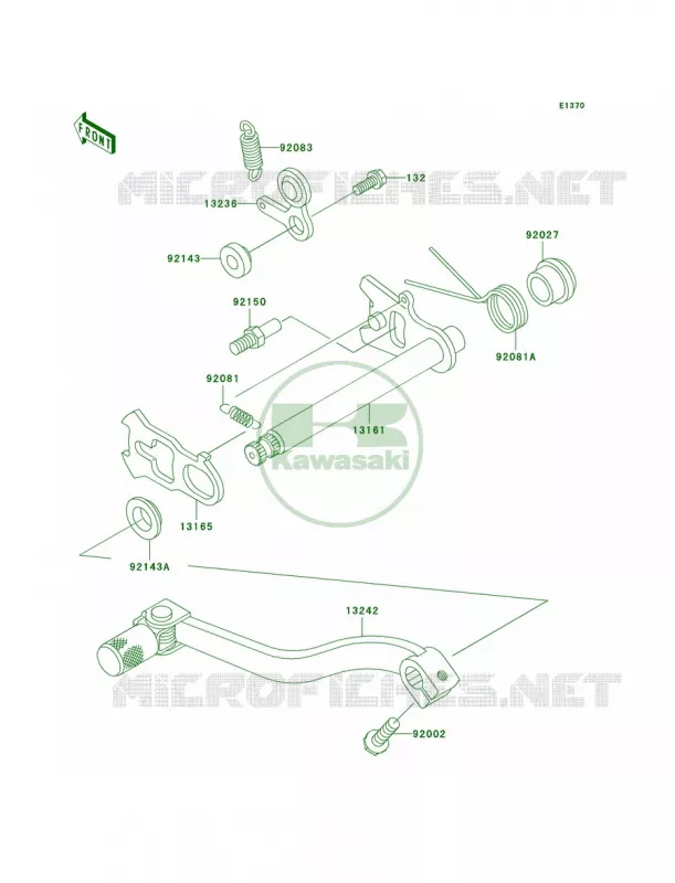 Gear Change Mechanism Kawasaki MOTOS 85 2008 KX85  KX85A8F