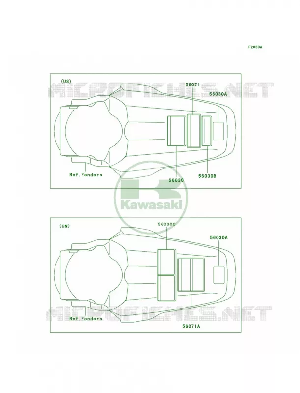 LabelsA8FA9F Kawasaki MOTOS 85 2009 KX85 Monster Energy  KX85A9FA