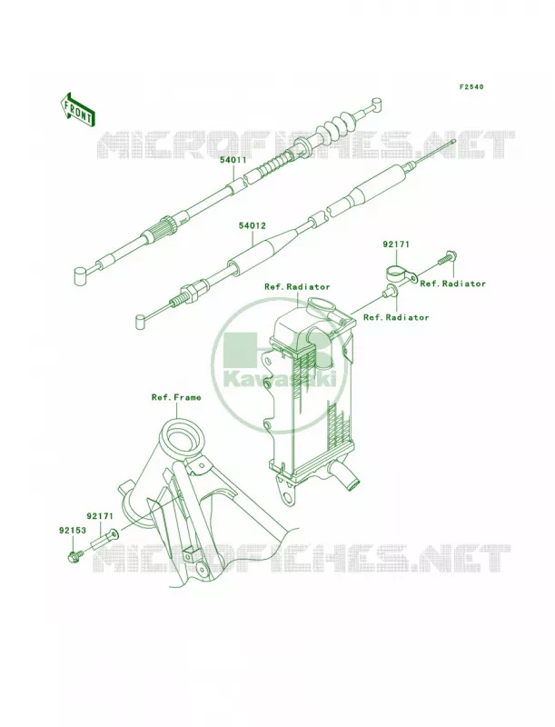 Cables Kawasaki MOTOS 100 2007 KX100  KX100D7F