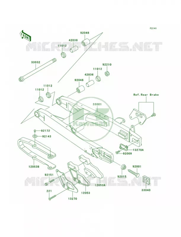Swingarm Kawasaki MOTOS 100 2007 KX100  KX100D7F