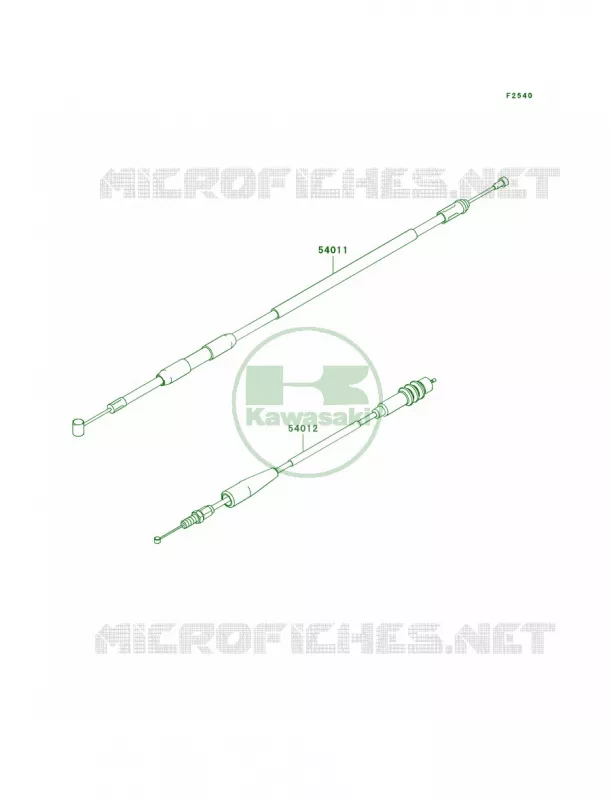 Cables Kawasaki MOTOS 250 2007 KX250  KX250R7F