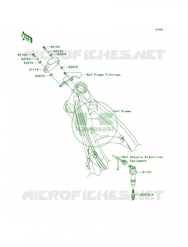 Ignition System Kawasaki MOTOS 250 2007 KX250F  KX250T7F