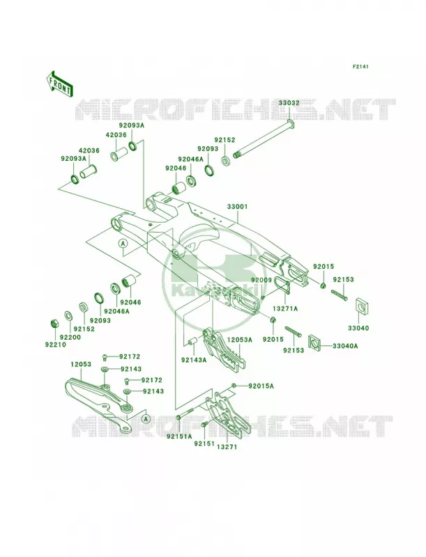 Swingarm Kawasaki MOTOS 250 2007 KX250F  KX250T7F