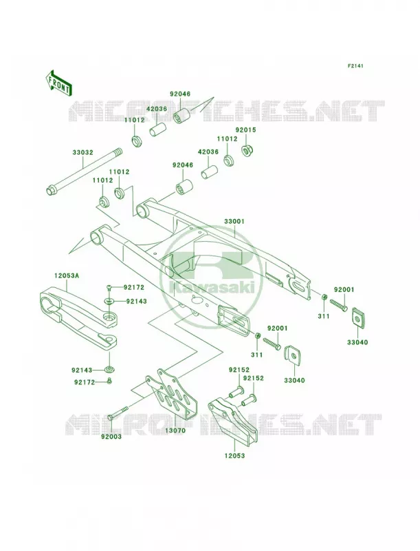 Swingarm Kawasaki MOTOS 65 2007 KX65  KX65A7F