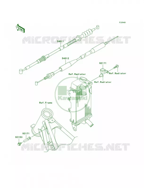 Cables Kawasaki MOTOS 100 2006 KX100  KX100D6F