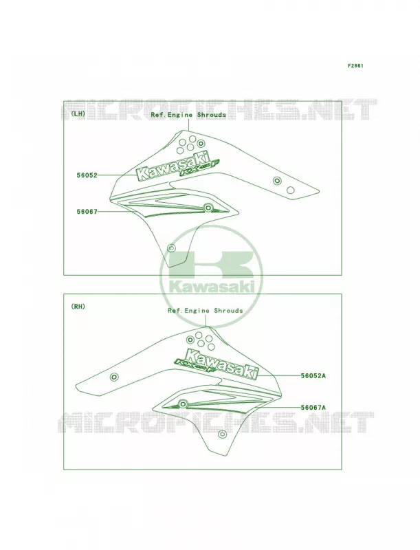 Decals Kawasaki MOTOS 450 2006 KX450F  KX450D6F