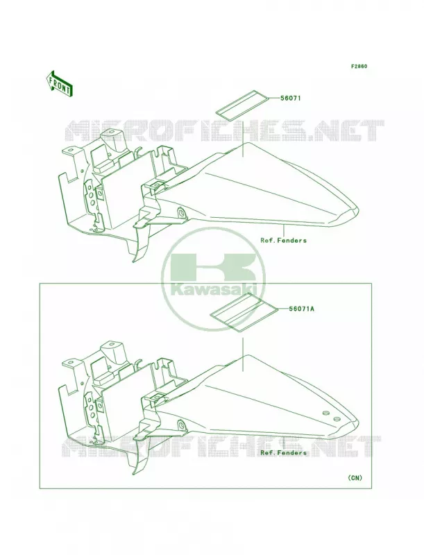Labels Kawasaki MOTOS 110 2014 KLX110L  KLX110DEF