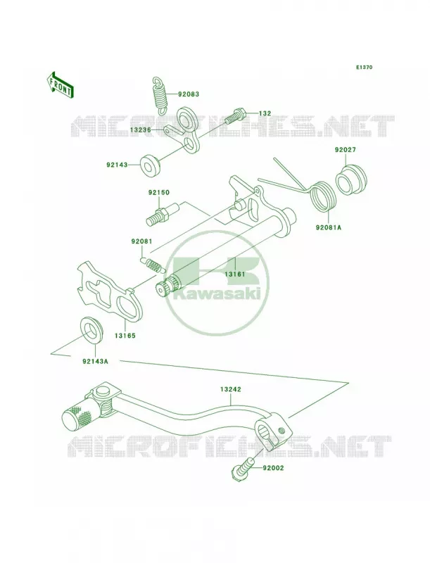 Gear Change Mechanism Kawasaki MOTOS 85 2006 KX85  KX85A6F