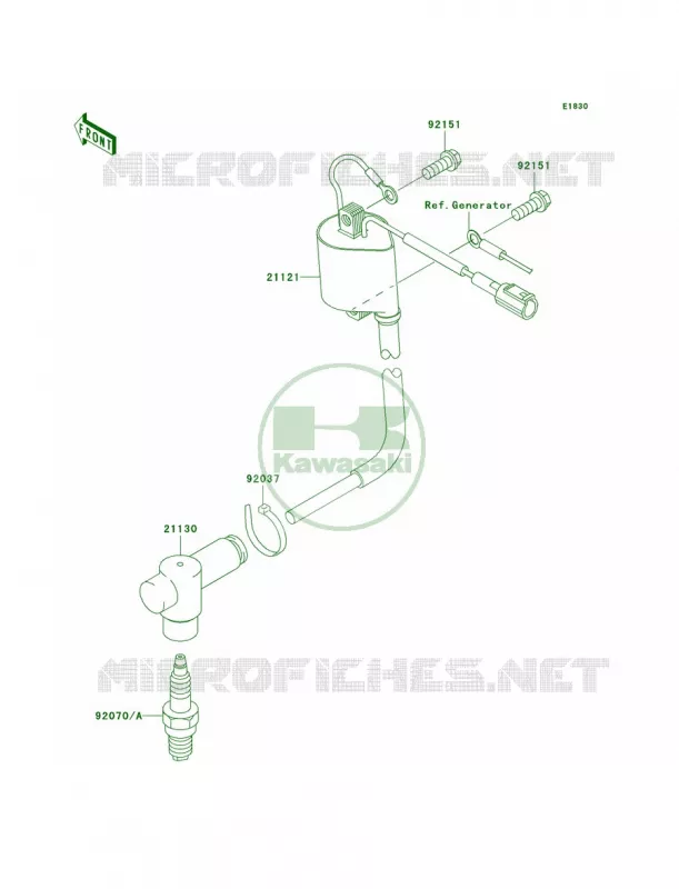 Ignition System Kawasaki MOTOS 85 2006 KX85  KX85A6F