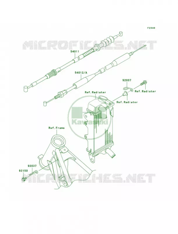Cables Kawasaki MOTOS 100 2005 KX100  KX100-D5
