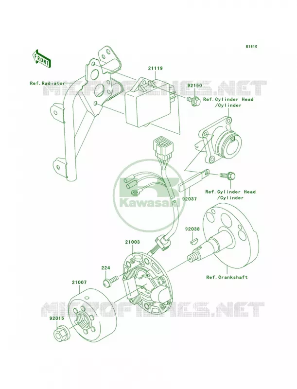 Generator Kawasaki MOTOS 100 2005 KX100  KX100-D5