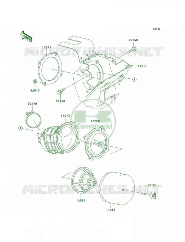 Air Cleaner Kawasaki MOTOS 65 2005 KX65  KX65-A6