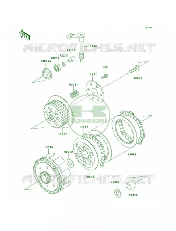 Clutch Kawasaki MOTOS 65 2005 KX65  KX65-A6