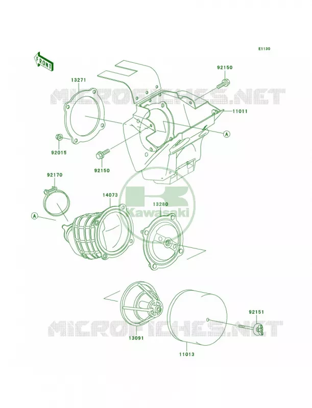 Air Cleaner Kawasaki MOTOS 65 2004 KX65  KX65-A5