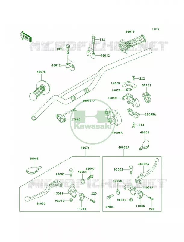 Handlebar Kawasaki MOTOS 60 2003 KX60  KX60-B19