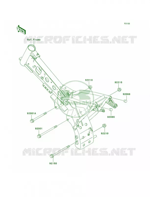 Engine Mount Kawasaki MOTOS 110 2009 KLX110  KLX110A9F