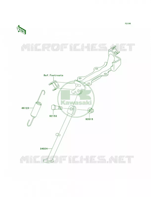 Stands Kawasaki MOTOS 110 2009 KLX110  KLX110A9F