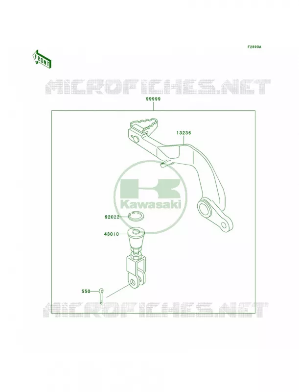Optional PartsBrake Pedal Kawasaki MOTOS 65 2003 KX65  KX65-A4