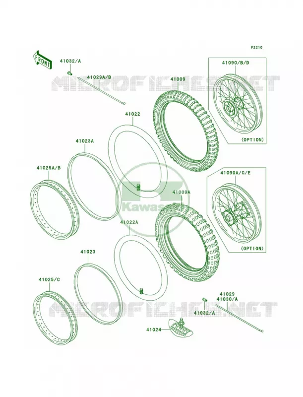 WheelsTires Kawasaki MOTOS 85 2003 KX85  KX85-A3