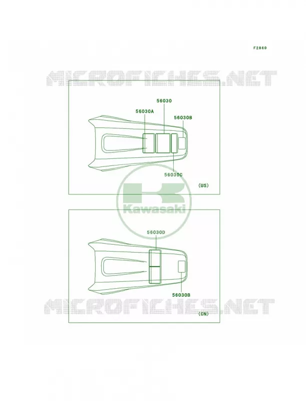 Labels Kawasaki MOTOS 250 2002 KX250  KX250-L4
