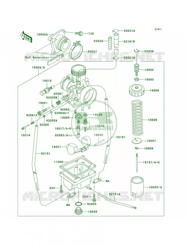 Carburetor Kawasaki MOTOS 65 2002 KX65  KX65-A3