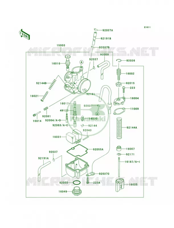 Carburetor Kawasaki MOTOS 85 2002 KX85  KX85-A2