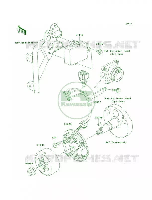 Generator Kawasaki MOTOS 85 2002 KX85  KX85-A2